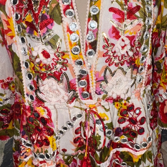 Boho Floral Tunic-Made in Italy - Picture 2 of 2